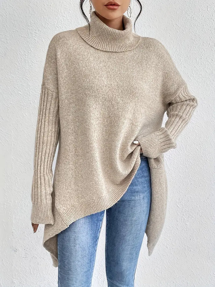 Britney | Damen Oversized Rollkragenpullover für den Winter