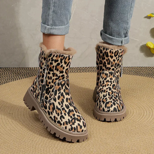 Eva | Damen Winterstiefel Knöchelhoch mit Robuster Sohle - Elle Zürich