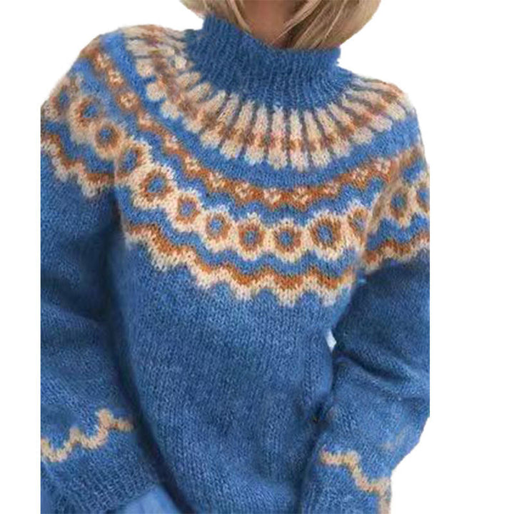Eva | Damen Winter Strickpullover mit Hohem Kragen - Elle Zürich