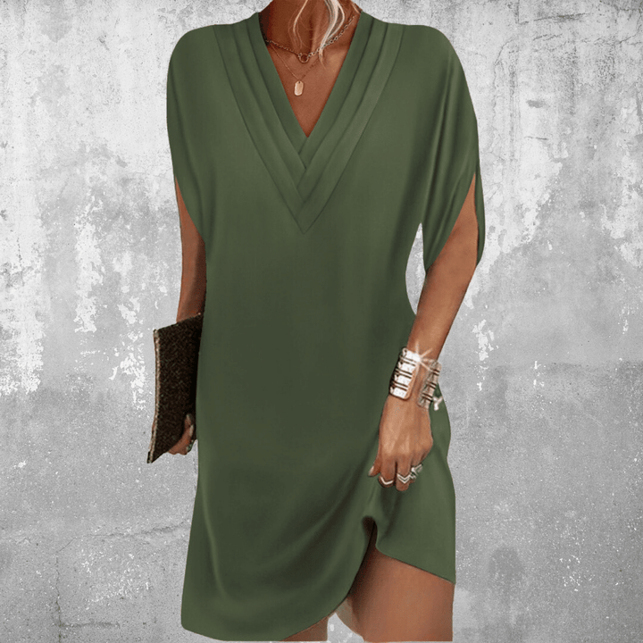 Melanie | Lässiges Sommerkleid mit V-Ausschnitt - Elle Zürich