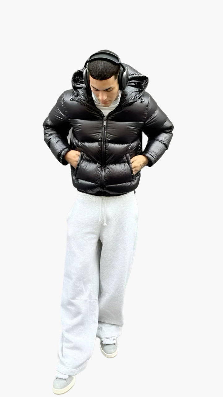 Zacharias | Herren Trendiger Stepp-Puffer Mantel im Winterstil