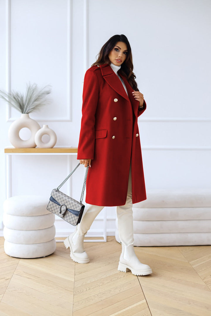 Sandra | Damen Winter Zweireihiger Mantel - Elle Zürich