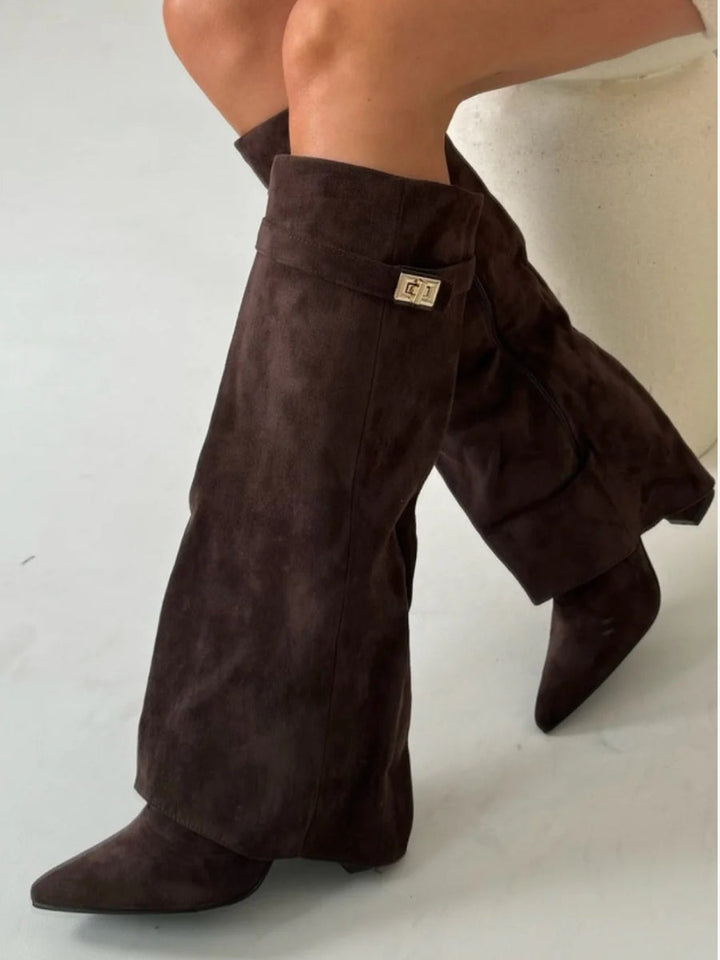 Susanne | Spitzzehen Knielange Stiefel Damen