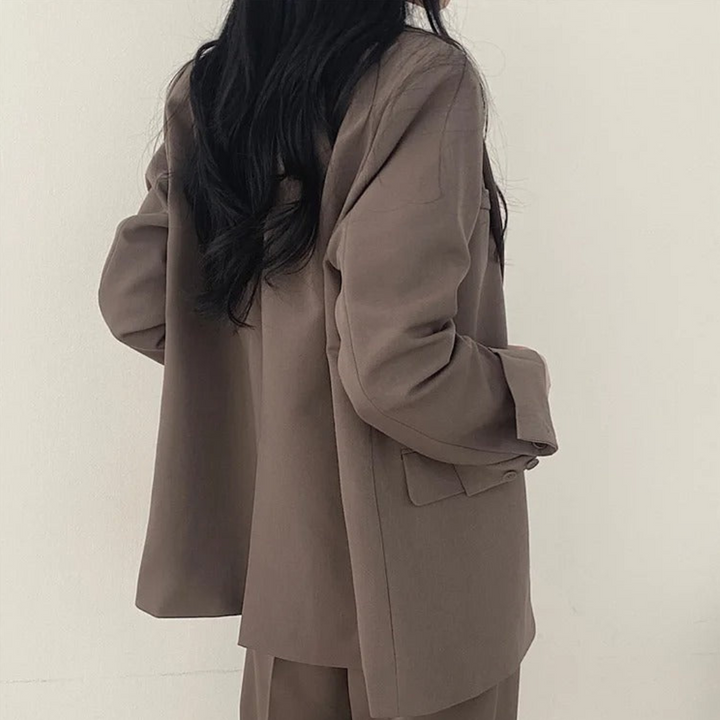 Karin | Damen Oversize Blazer und Hose mit weitem Bein - Elle Zürich