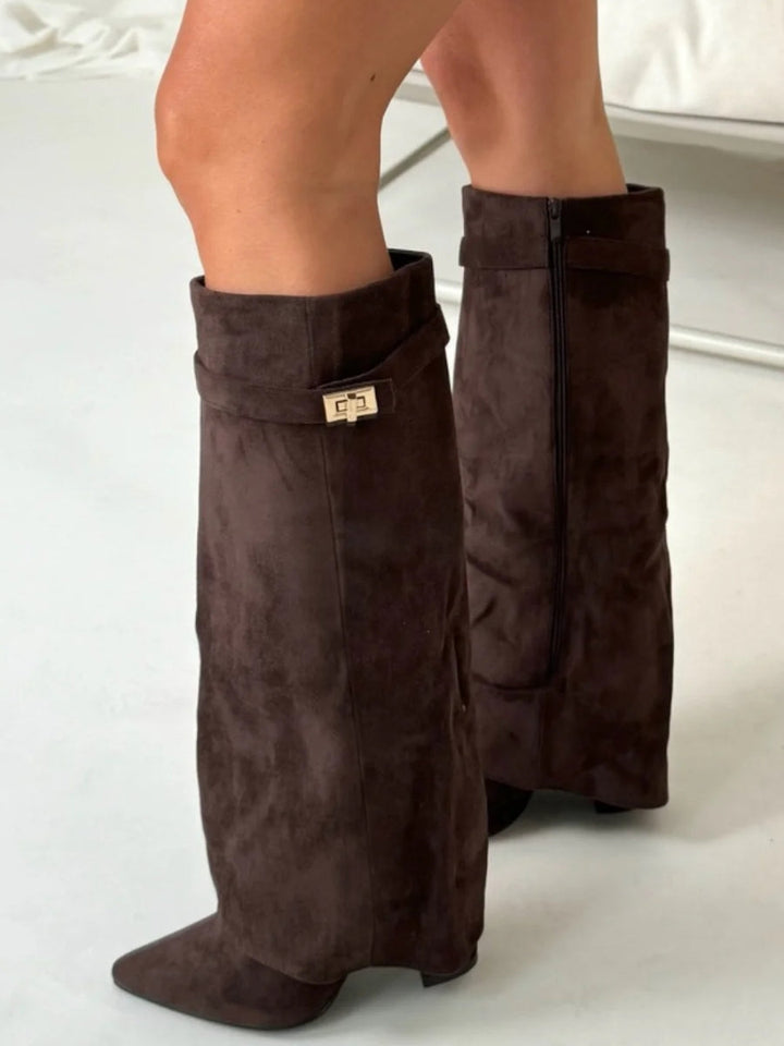 Susanne | Spitzzehen Knielange Stiefel Damen