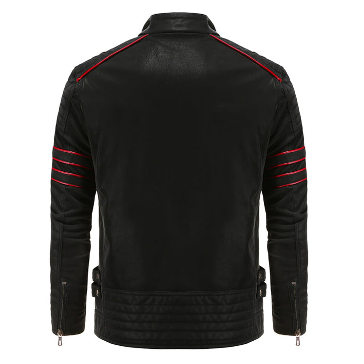 Rainer | Herren Winter-Leder-Bikerjacke mit warmem Futter - Elle Zürich