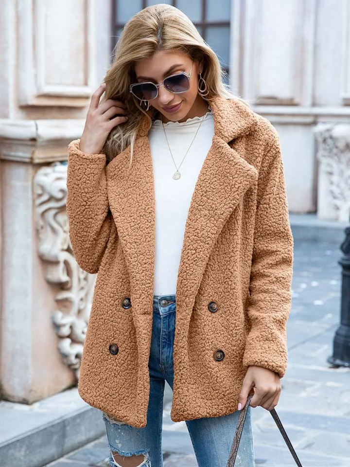 Tanja | Kuscheliger Stylischer Teddy-Jacke Damen - Elle Zürich
