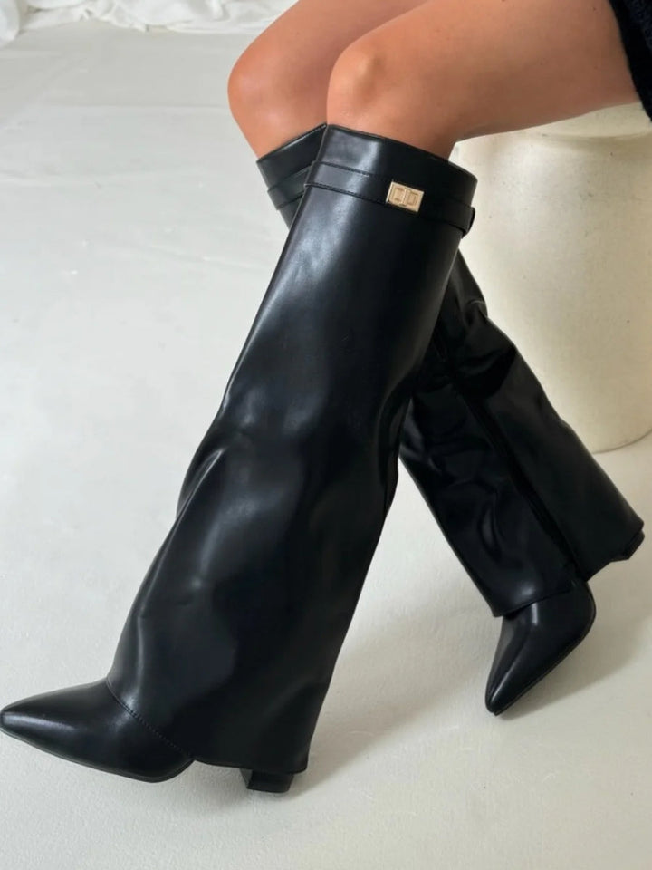 Susanne | Spitzzehen Knielange Stiefel Damen