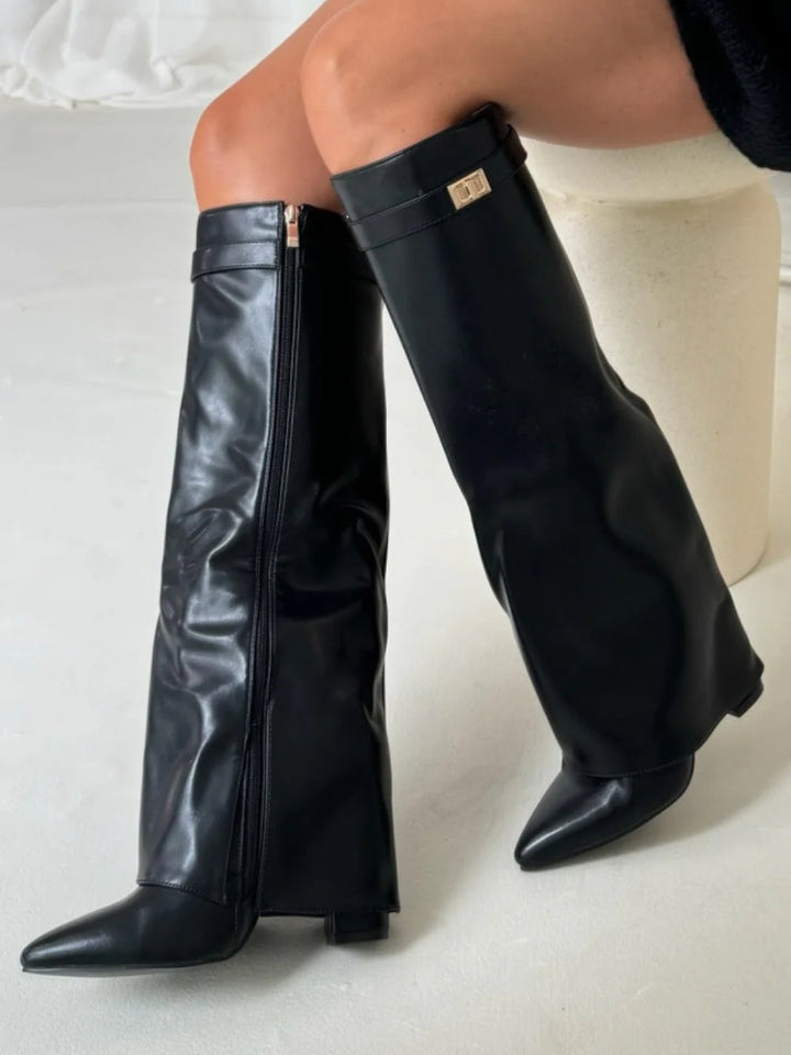 Susanne | Spitzzehen Knielange Stiefel Damen