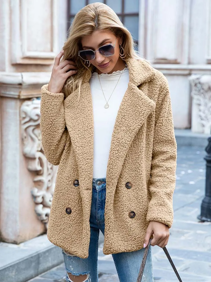 Tanja | Kuscheliger Stylischer Teddy-Jacke Damen - Elle Zürich
