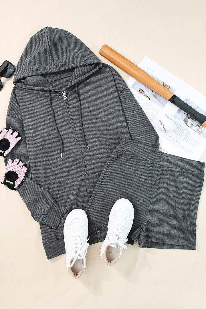 Angela | Kapuzen-Sweatshirt mit Reißverschluss Damen - Elle Zürich