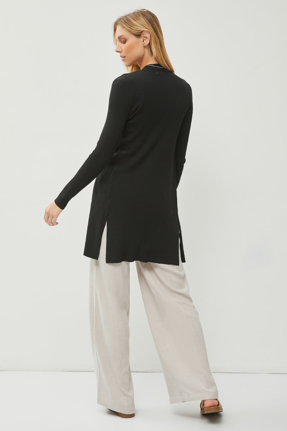 Beatrice | Elegante Offene Strickjacke Langarm Damen - Elle Zürich