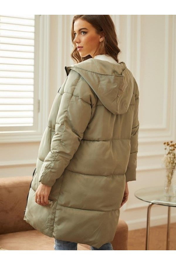 Laura | Damen Winter-Steppmantel mit Kapuze - Elle Zürich