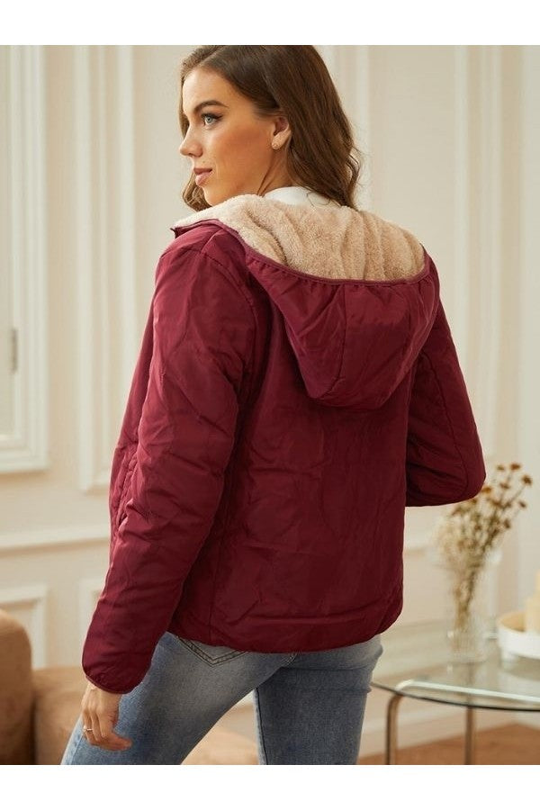 Lena | Damen Winter-Steppjacke mit Kapuze - Elle Zürich