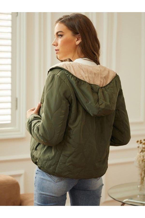 Lena | Damen Winter-Steppjacke mit Kapuze - Elle Zürich