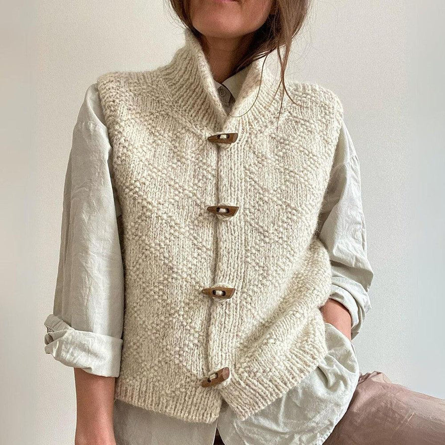 Franziska | Stylische Freizeitweste mit Knöpfen - Elle Zürich