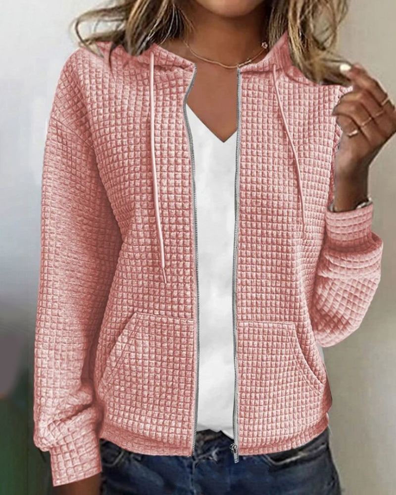 Annika | Damen Winter Gesteppte Reißverschluss-Kapuzenjacke - Elle Zürich