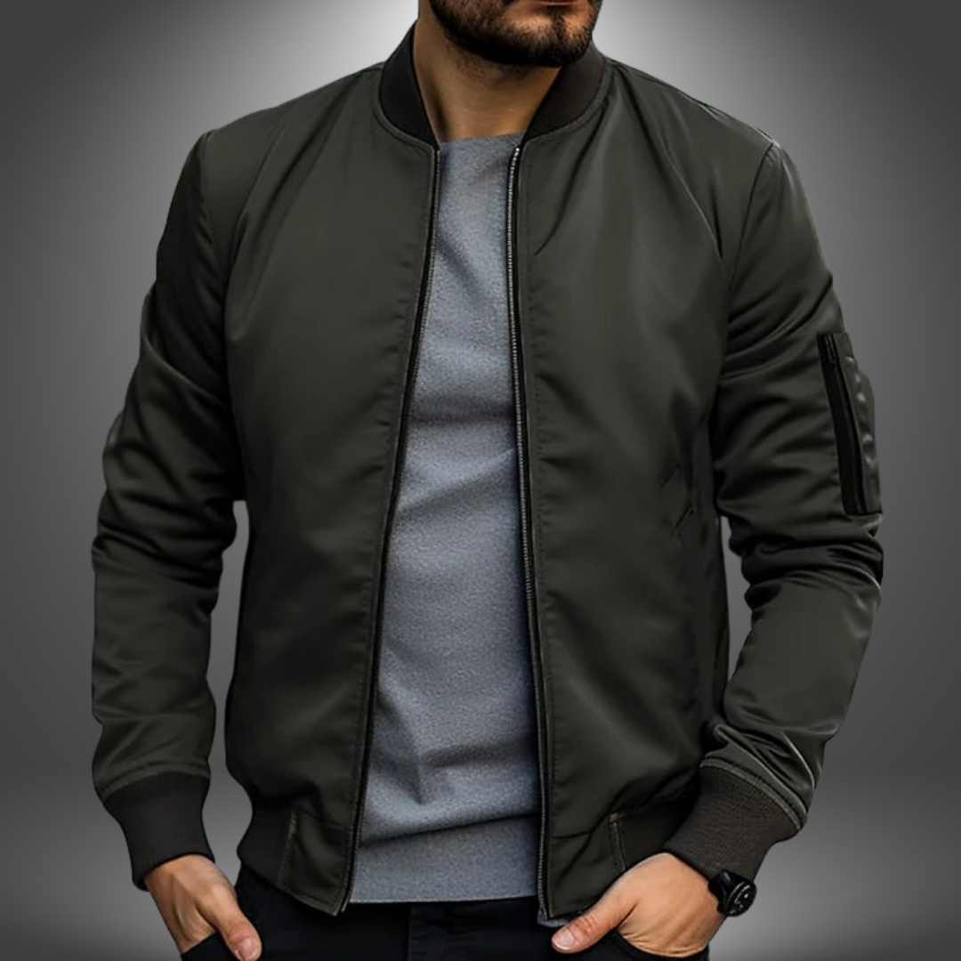 Stefan | Leichte Herrenjacke mit Windschutz - Elle Zürich