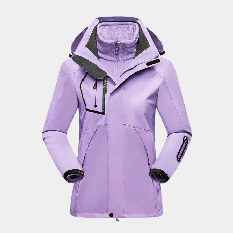 Claudia | Damen Wasserdichte Winterjacke mit Kapuze - Elle Zürich