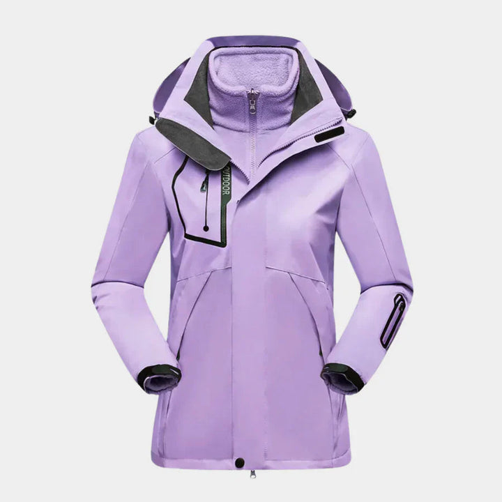 Claudia | Damen Wasserdichte Winterjacke mit Kapuze - Elle Zürich