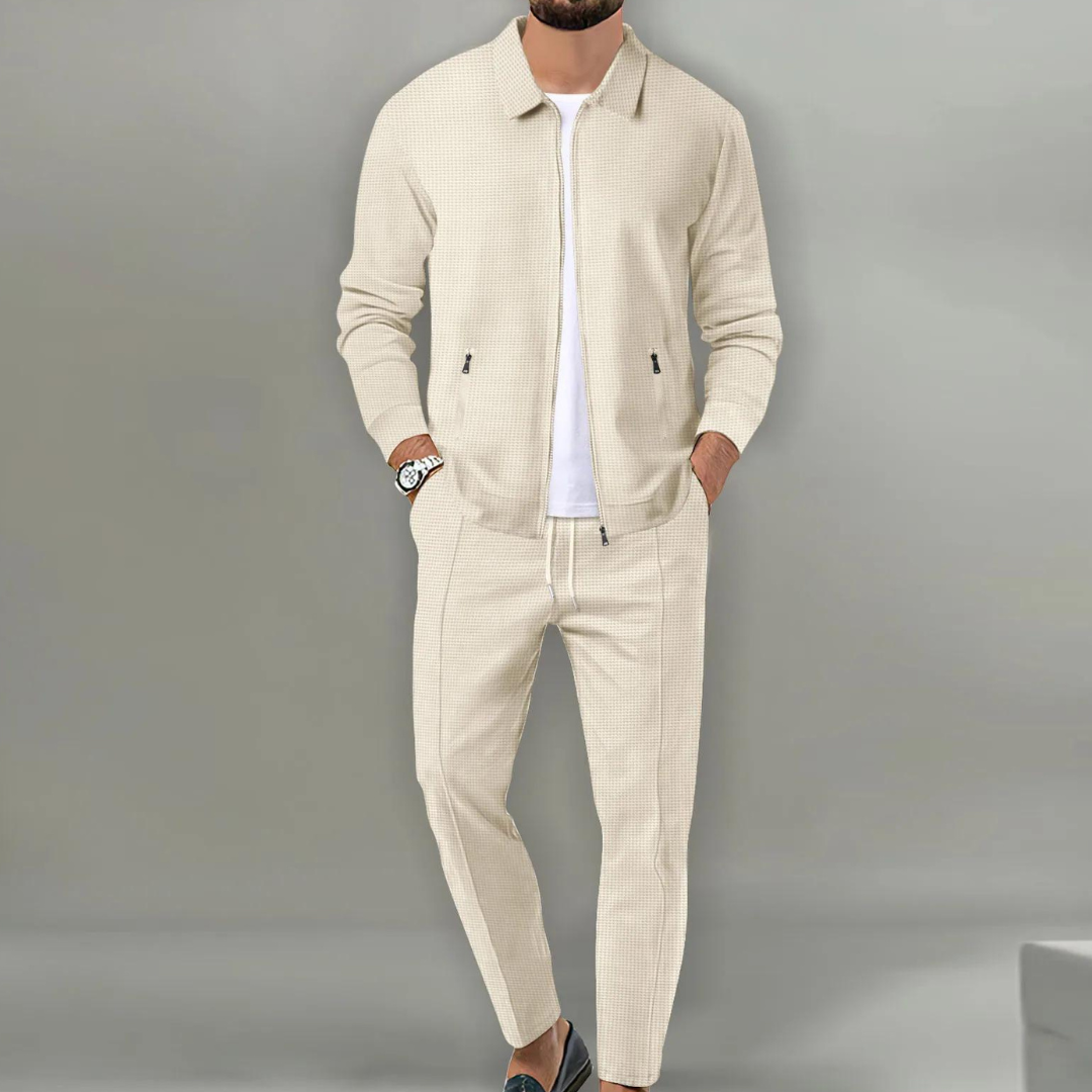 Florian | Herren Casual Zip-Up Jacken und Hosen Set - Elle Zürich