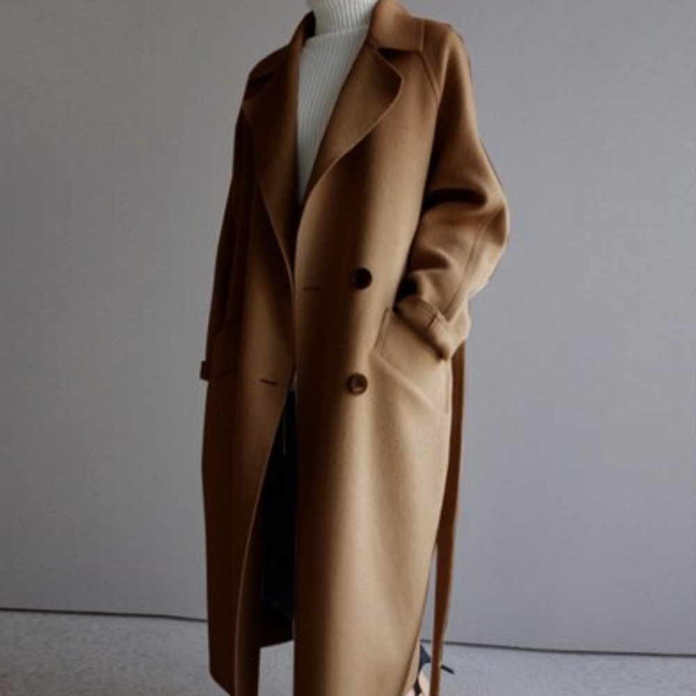 Lydiaa | Damen Oversized Langmantel mit Seitentaschen - Elle Zürich