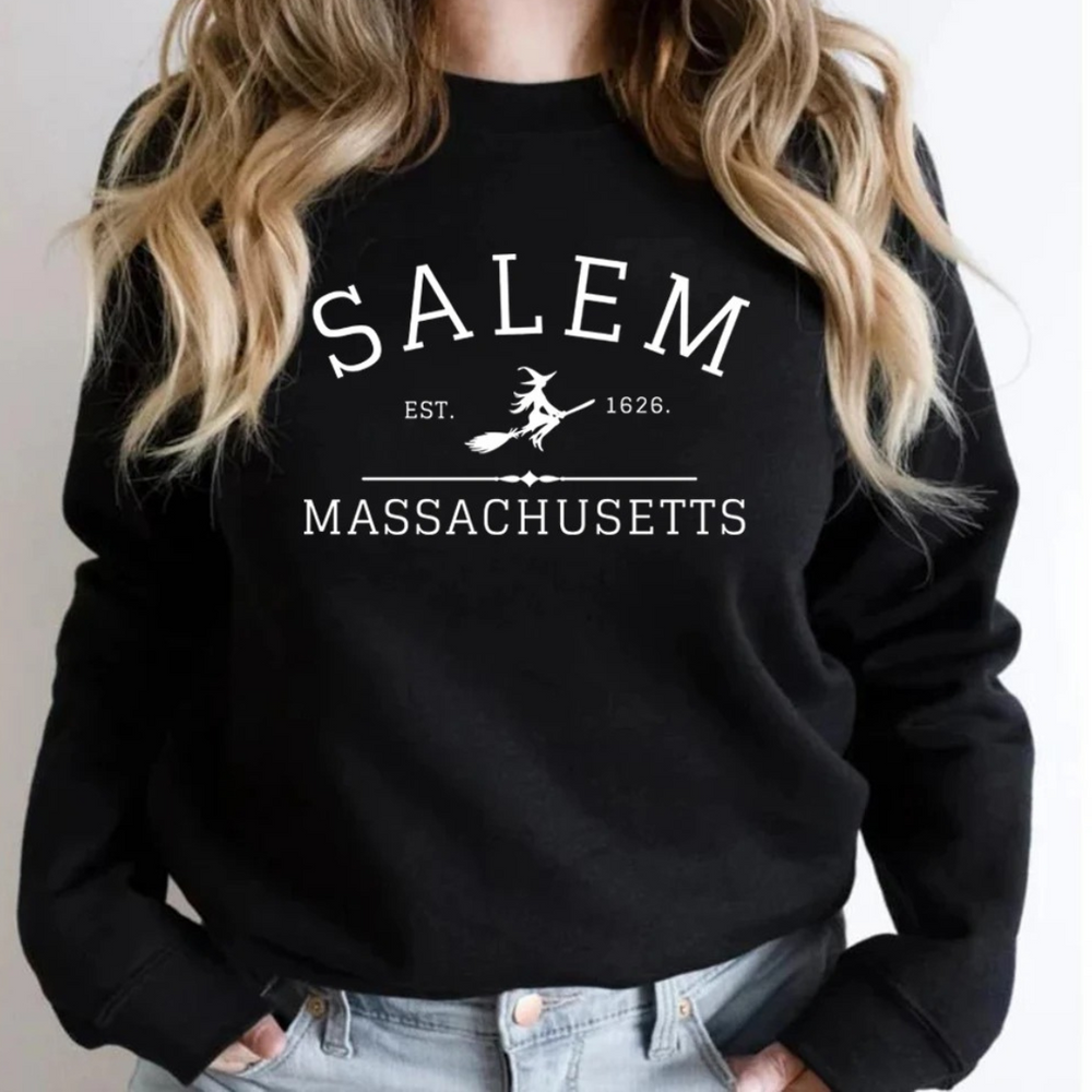 Beatrice | Damen Winter-Sweatshirt mit Hexenmotiv - Elle Zürich