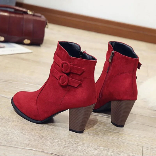 Victoria | Damen Elegante Kurze Absatzstiefel