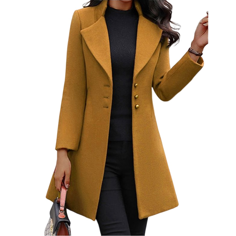Jana | Damen Winter-Doppelreihermantel mit Goldknöpfen - Elle Zürich