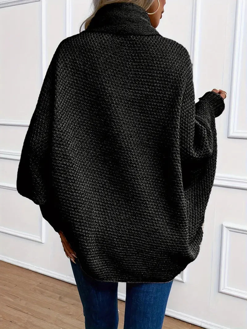 Andrea | Damen Winter-Cardigan mit Rippärmeln - Elle Zürich