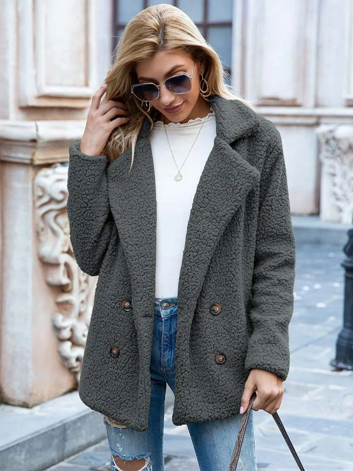 Tanja | Kuscheliger Stylischer Teddy-Jacke Damen - Elle Zürich