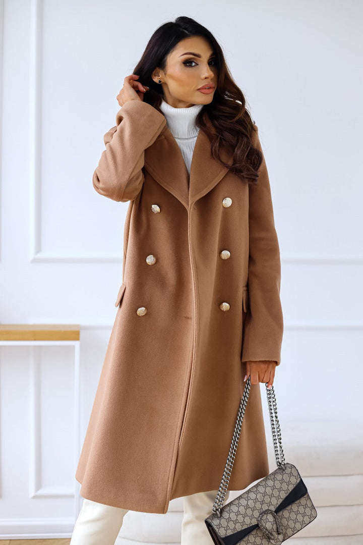 Sandra | Damen Winter Zweireihiger Mantel - Elle Zürich