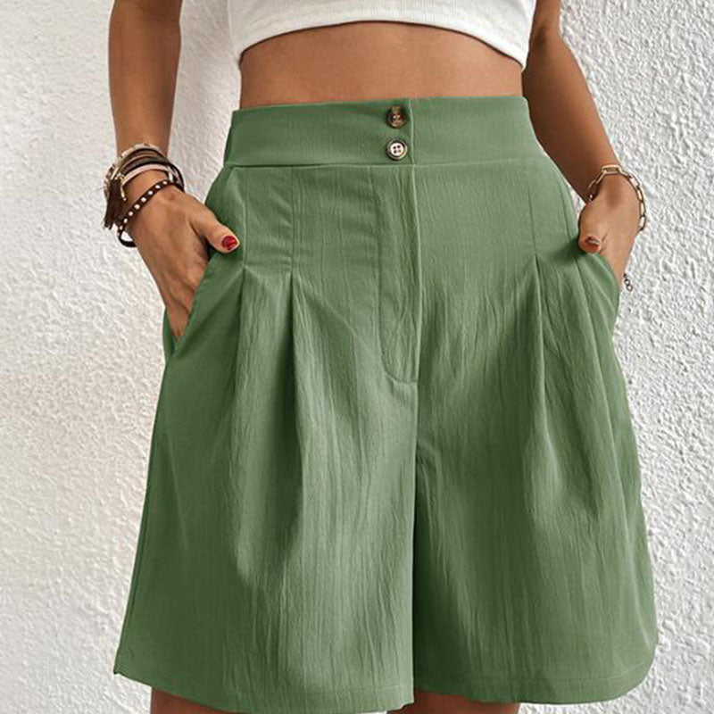 Ursula | Stylische Plissierte High-Waist-Shorts - Elle Zürich