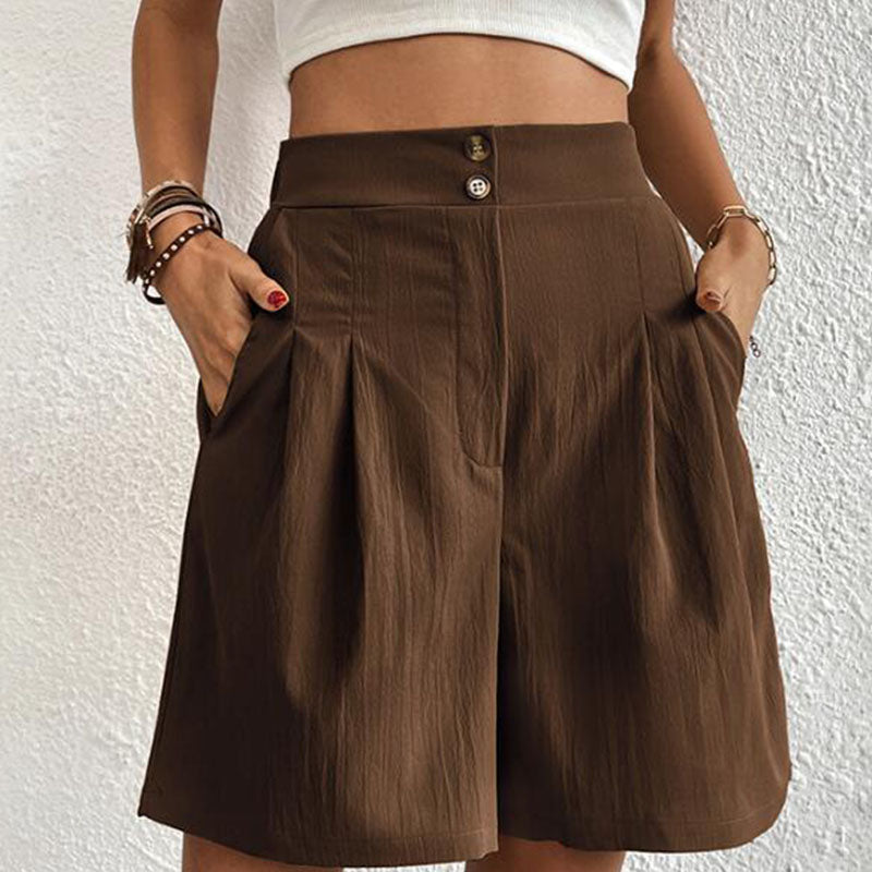 Ursula | Stylische Plissierte High-Waist-Shorts - Elle Zürich
