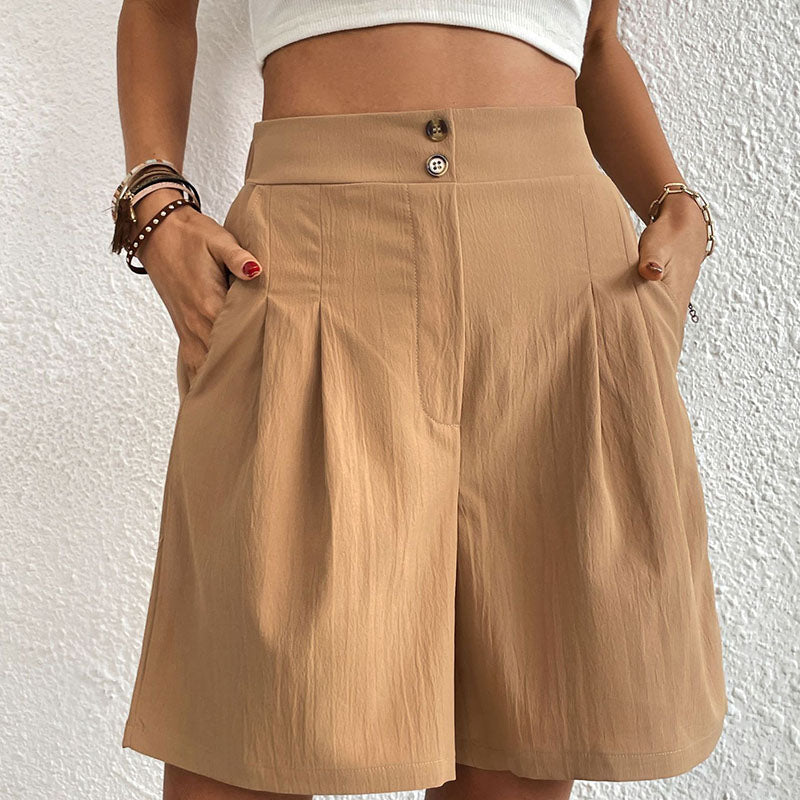 Ursula | Stylische Plissierte High-Waist-Shorts - Elle Zürich