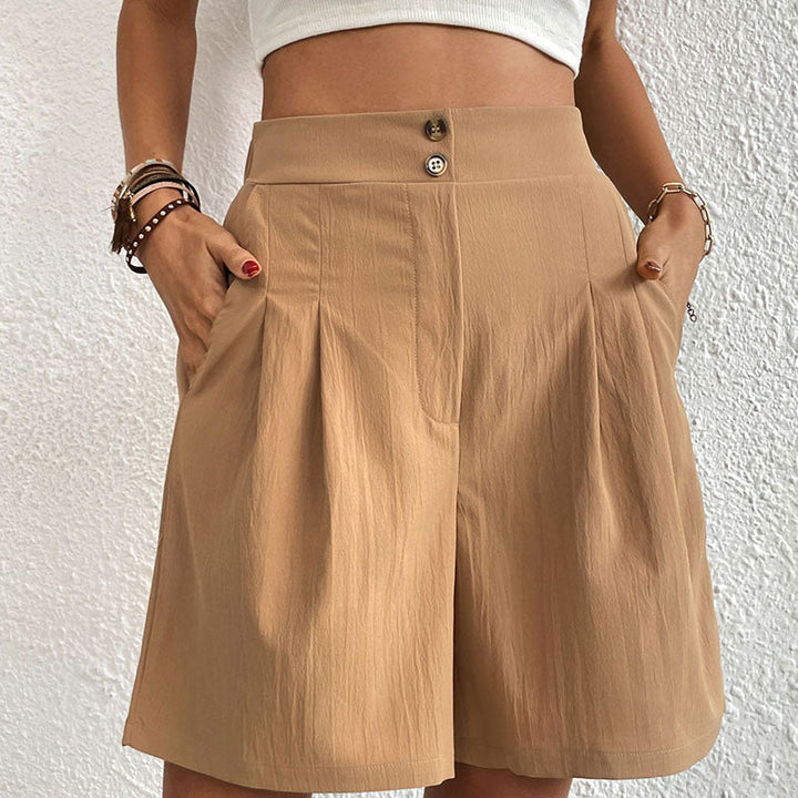 Ursula | Stylische Plissierte High-Waist-Shorts - Elle Zürich