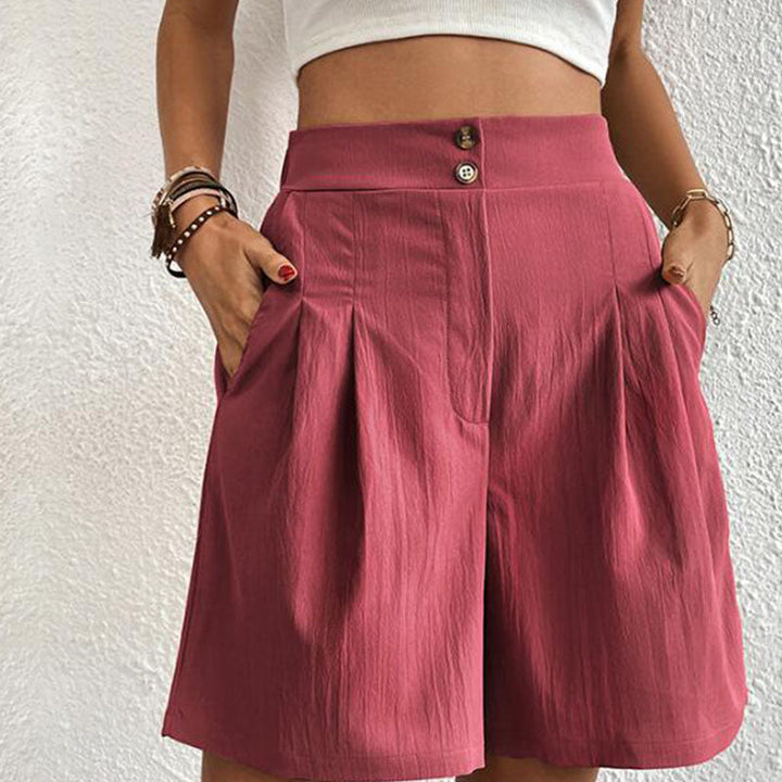 Ursula | Stylische Plissierte High-Waist-Shorts - Elle Zürich
