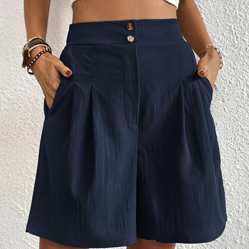 Ursula | Stylische Plissierte High-Waist-Shorts - Elle Zürich