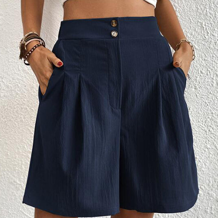 Ursula | Stylische Plissierte High-Waist-Shorts - Elle Zürich