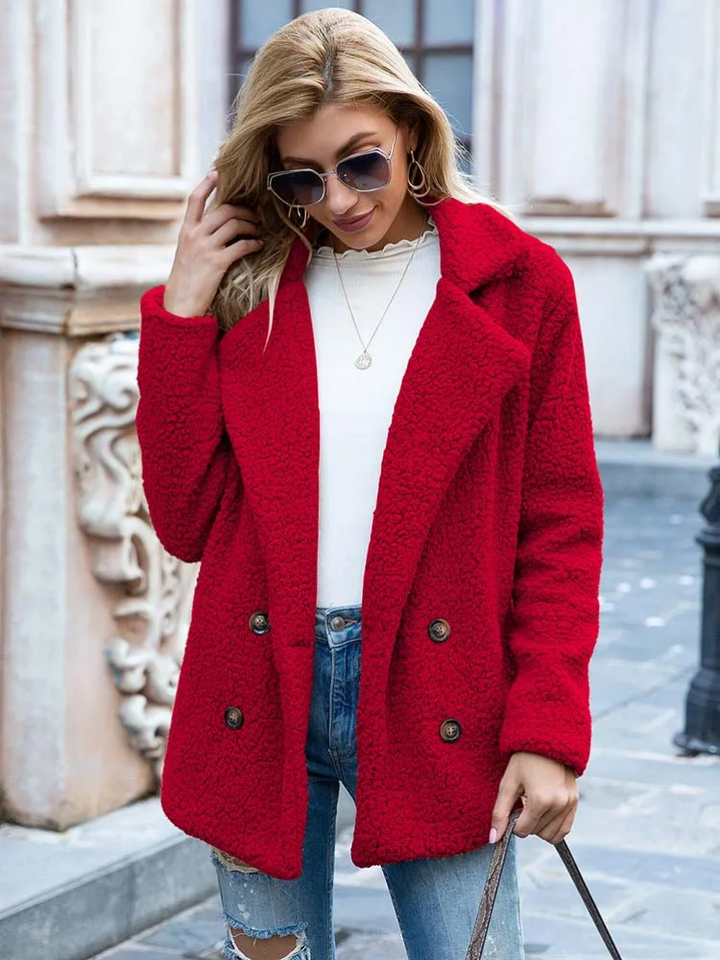 Tanja | Kuscheliger Stylischer Teddy-Jacke Damen - Elle Zürich