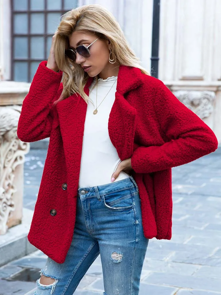 Tanja | Kuscheliger Stylischer Teddy-Jacke Damen - Elle Zürich