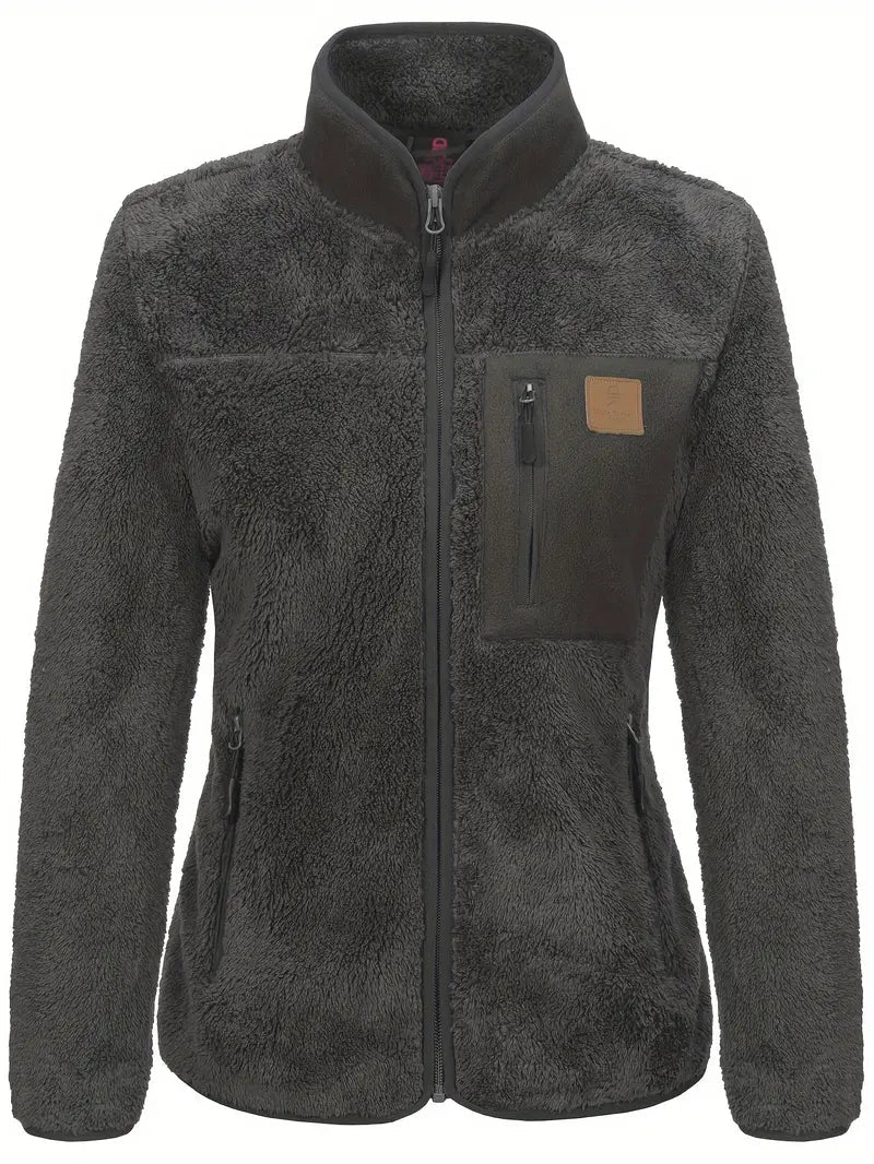 Christa | Damen Winter-Fleecejacke mit Reißverschlusstaschen - Elle Zürich