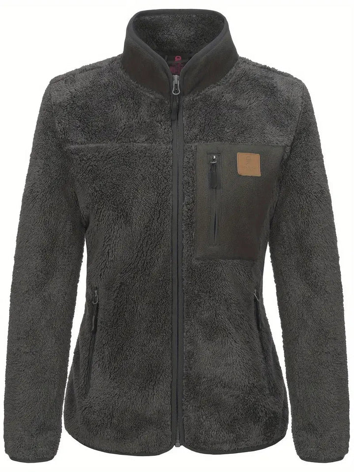 Christa | Damen Winter-Fleecejacke mit Reißverschlusstaschen - Elle Zürich