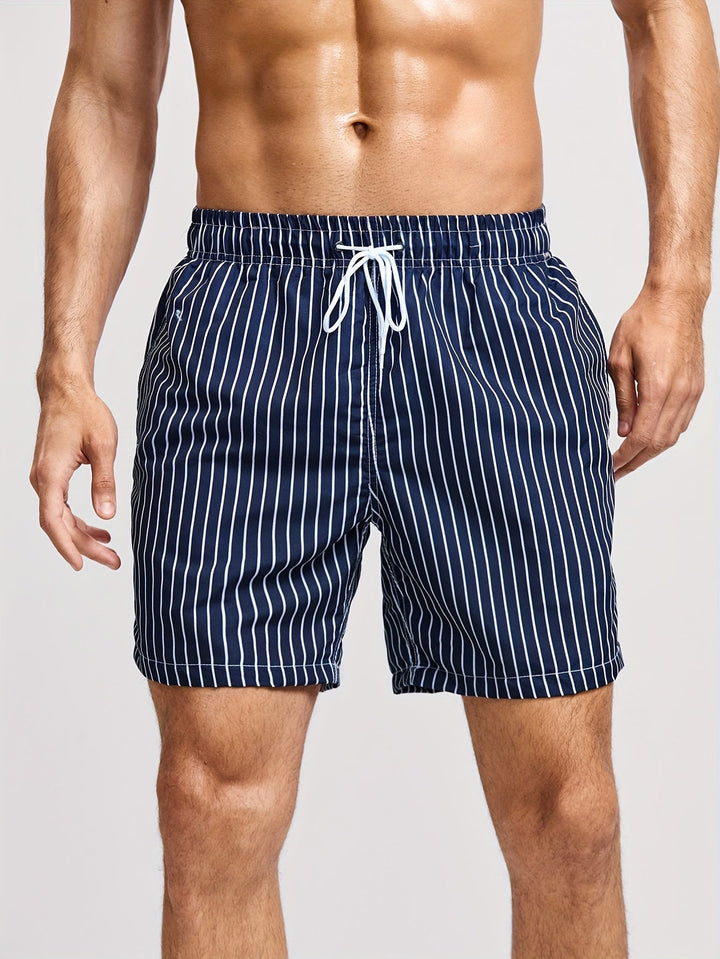 Thomas | Bequeme gestreifte Sommershorts