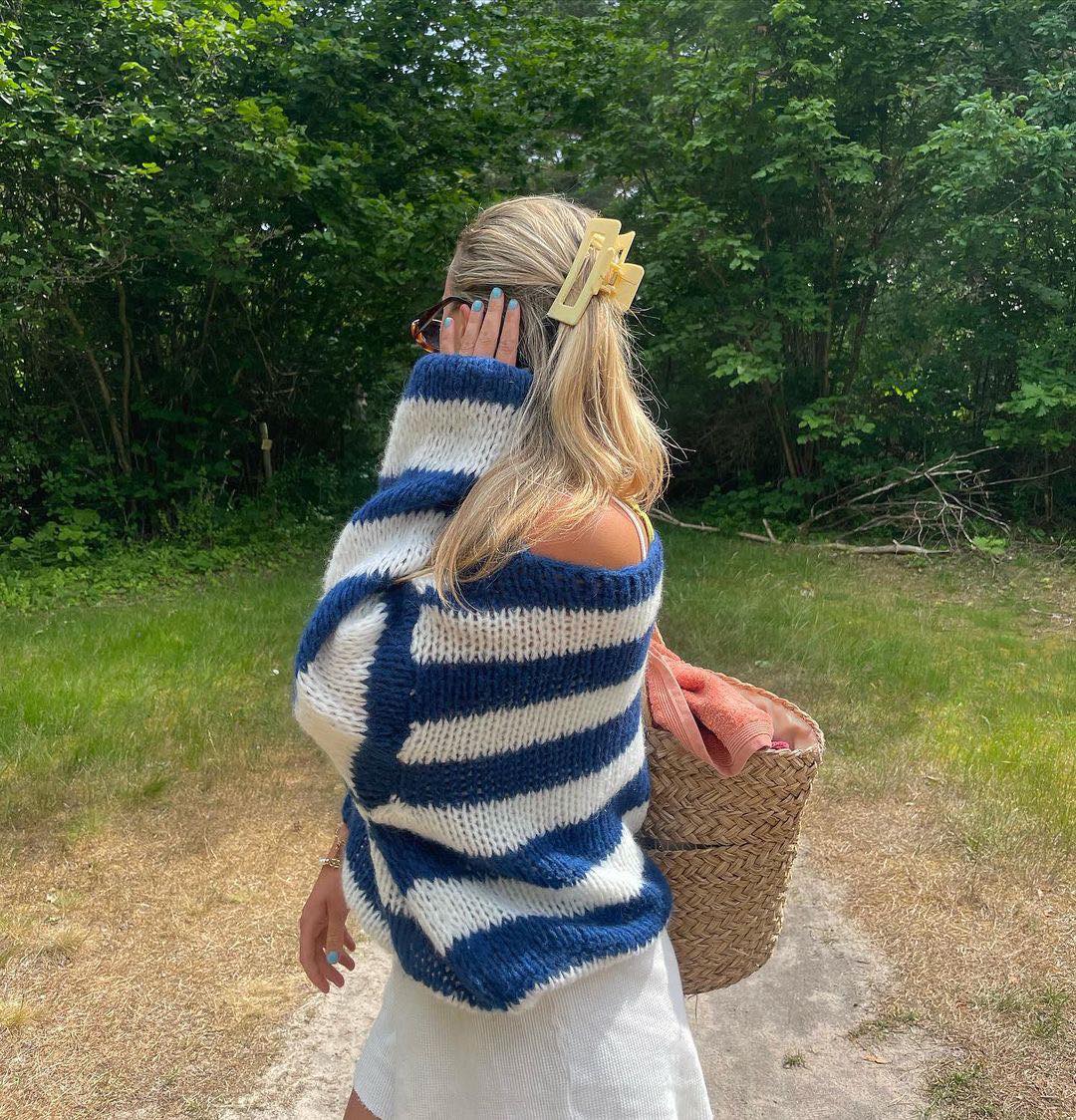 Lydia | Stylischer Gestreifter Pullover für Damen - Elle Zürich