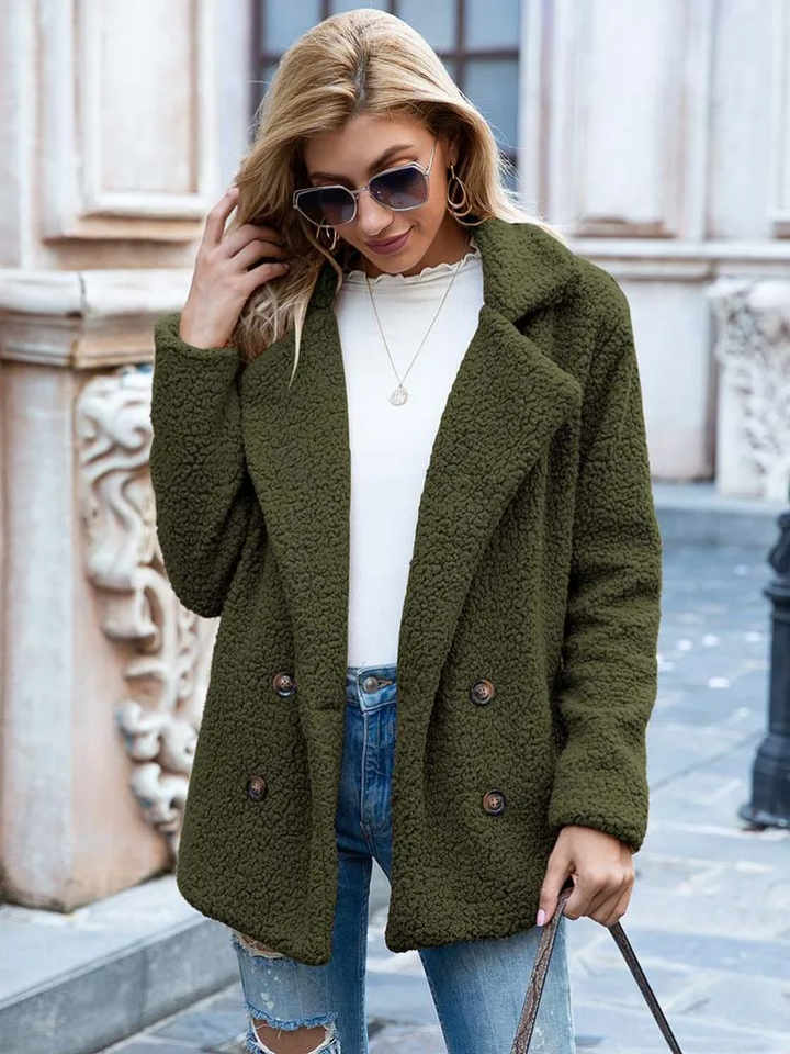Tanja | Kuscheliger Stylischer Teddy-Jacke Damen - Elle Zürich