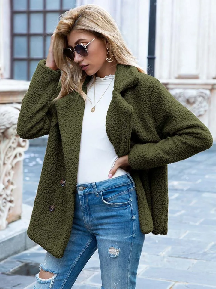 Tanja | Kuscheliger Stylischer Teddy-Jacke Damen - Elle Zürich