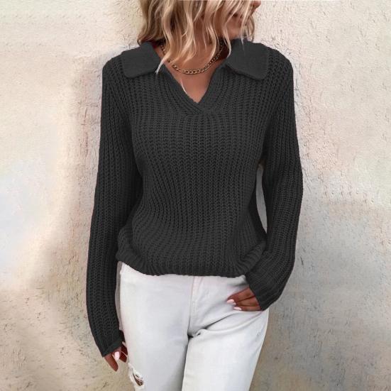 Frieda | Damen Winterpullover mit Kragen und Rippstrick - Elle Zürich