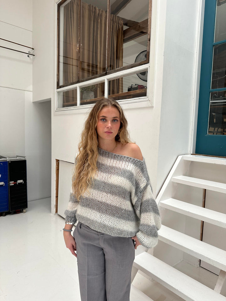 Lydia | Stylischer Gestreifter Pullover für Damen - Elle Zürich