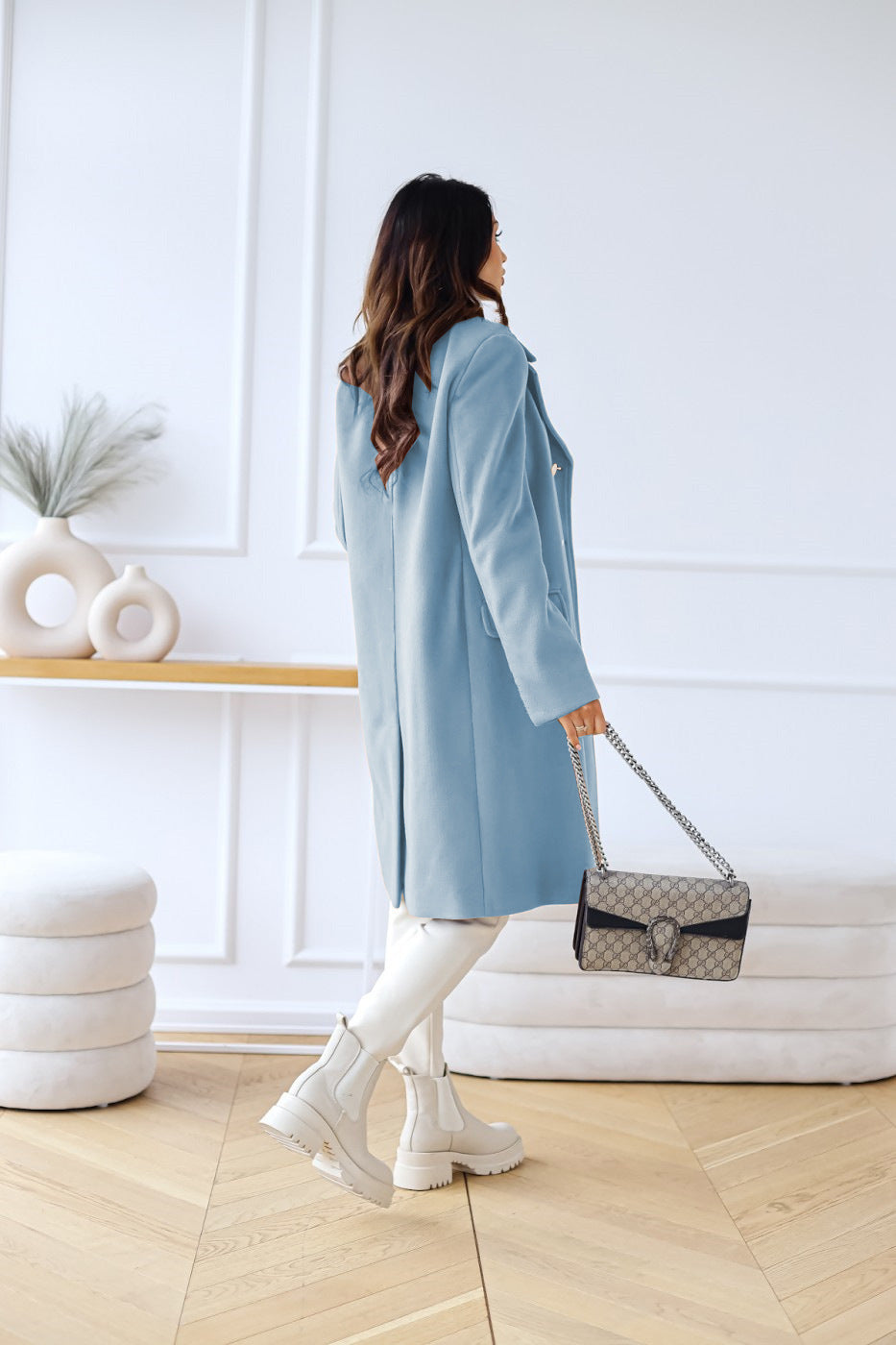 Sandra | Damen Winter Zweireihiger Mantel - Elle Zürich